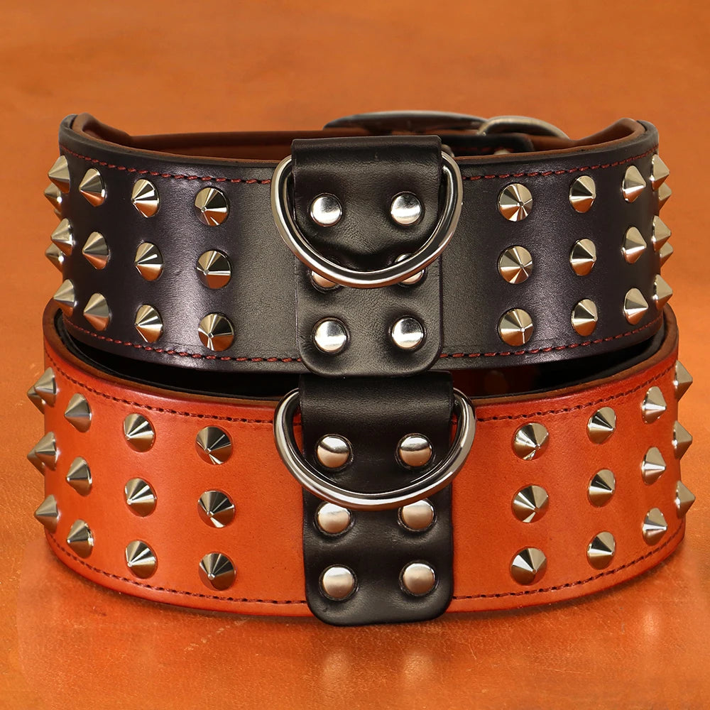 Durable adjustable Leather Collar