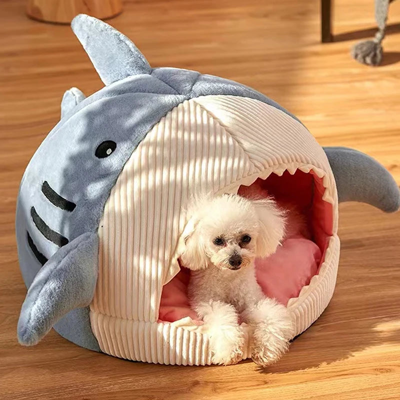 Cartoon Shark Bed for Cats