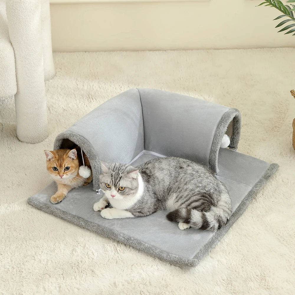 Cat Bed with Tunnel