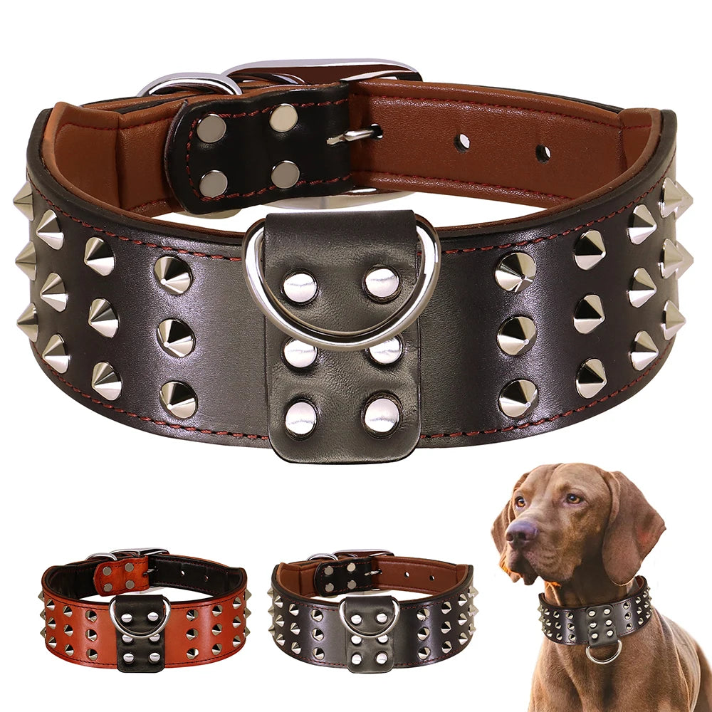 Durable adjustable Leather Collar