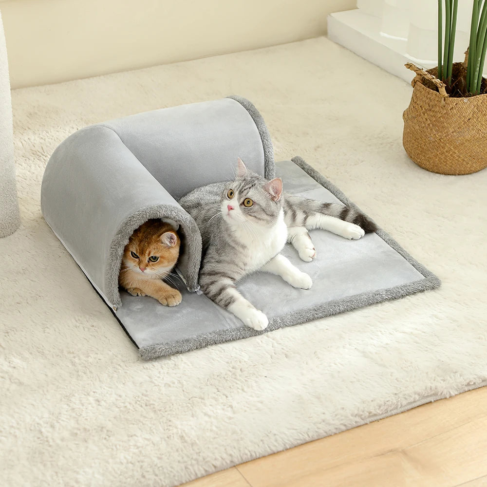 Cat Bed with Tunnel